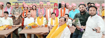 पत्रकारिता, शिक्षा और सेवानायकों को किया सम्मानित
