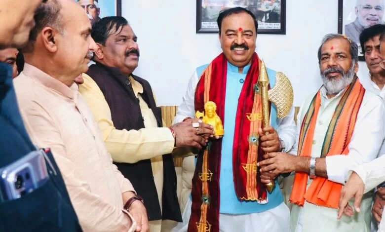 सुनील भराला के आवास पर हुआ डिप्टी सीएम केशव प्रसाद मौर्य का भव्य स्वागत