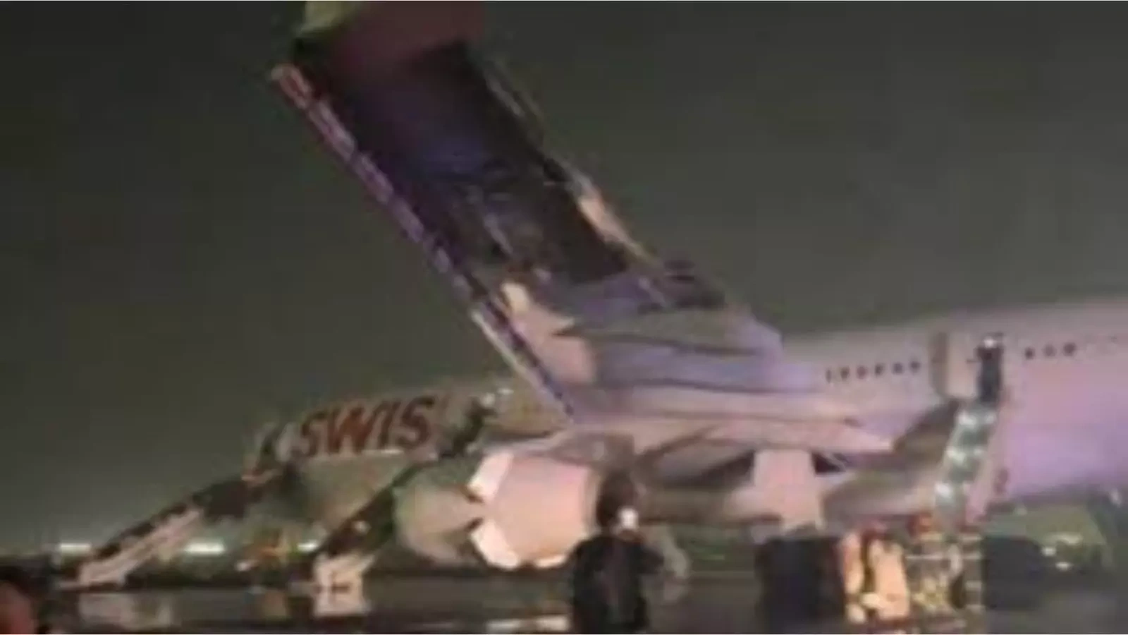 स्विस एयर की IGI पर इमरजेंसी लैंडिंग